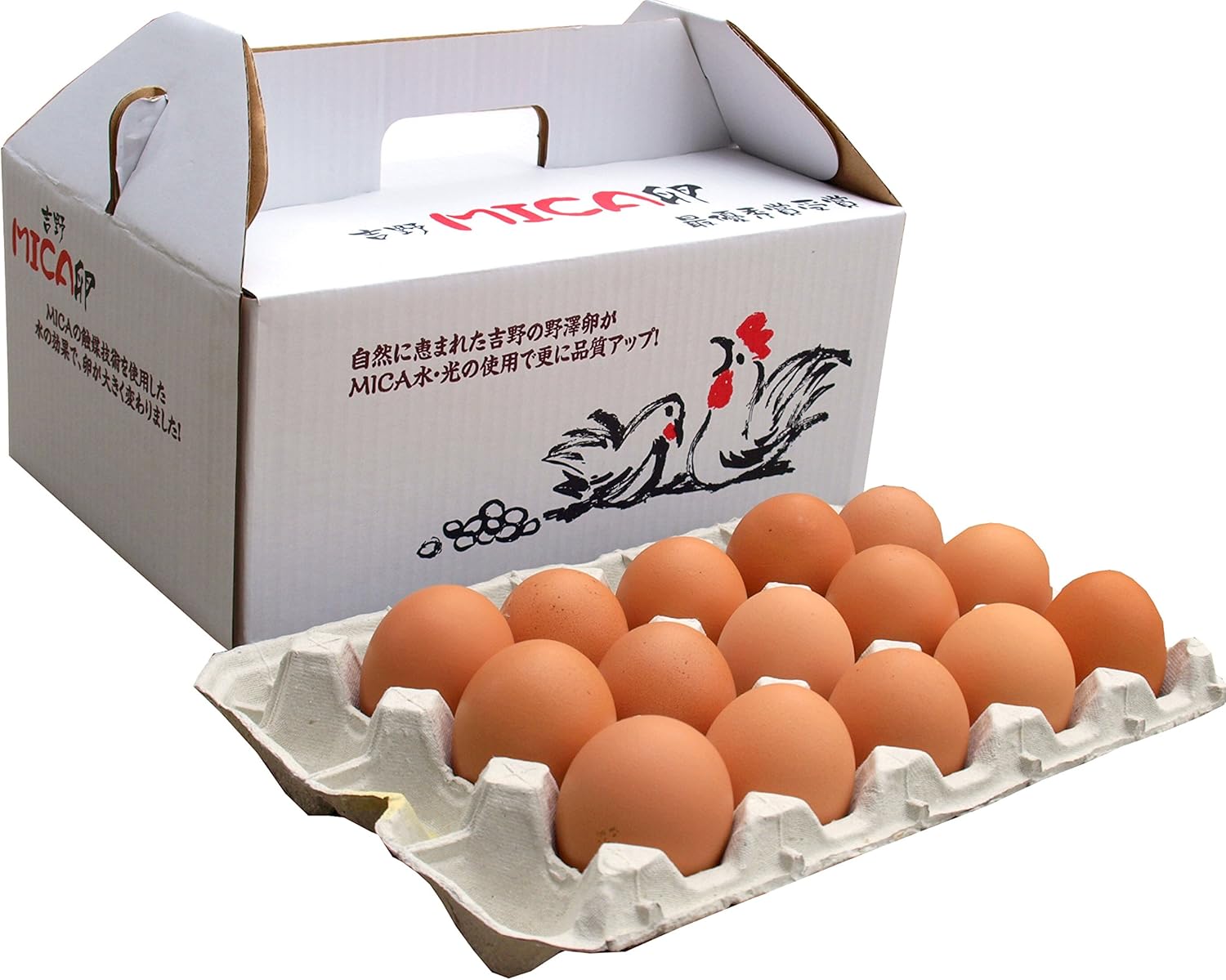 吉野MICA卵 30個 (27個+割れ補償3個) 奈良県産 こだわり 高級卵 大阪府鶏卵品評会最優秀賞受賞 ラッピング 対応可