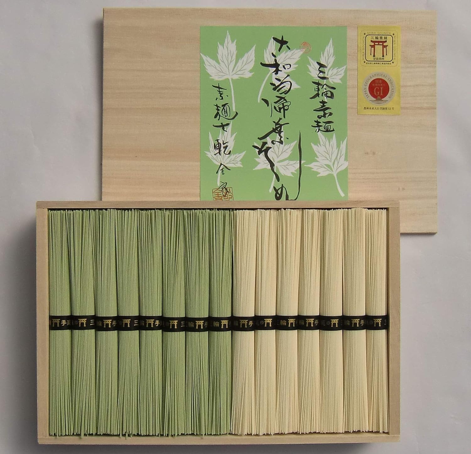 当帰葉そうめん 16束 三輪そうめん 14束 1500g 木箱 のし付 奈良 三輪山麓にて製造