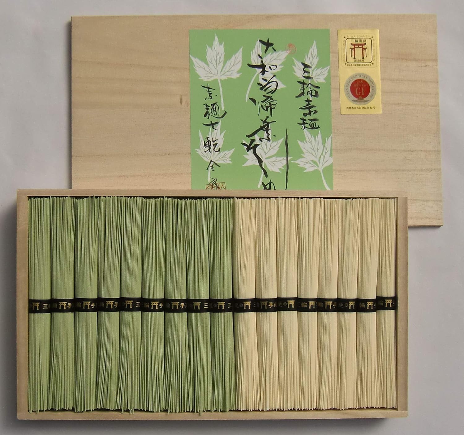 当帰葉そうめん 9束 三輪そうめん 8束 850g 木箱 のし付 奈良 三輪山麓にて製造